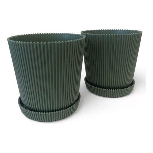 Kit 2 Vasos Decorativos Redondo Para Plantas