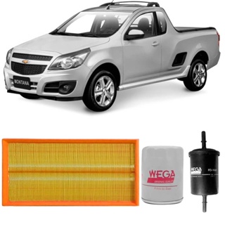Kit Filtro Ar Óleo Combustível Montana 2007 A 2018 Flex