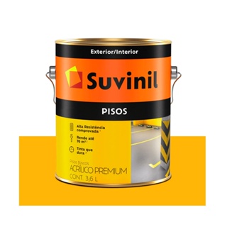 Tinta para Piso Liso amarelo 3,6 litros Suvinil