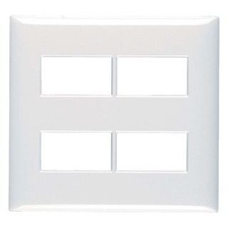 Placa 4x4 4 módulos branco Thesi Bticino