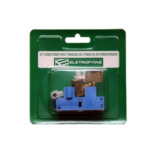 Kit de conectores 3 1 saída para fitas elétricas 4 unidades Eletrofita