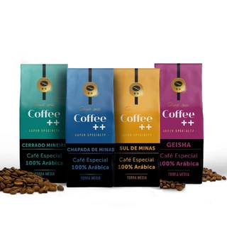 Kit com 4 Pacotes Café Especial Coffee Mais em Grãos - 4 x 250g