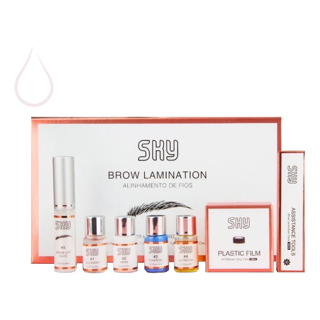 Kit Sky Brow Lamination Para Alinhar Os Fios Da Sobrancelha Shopee Brasil