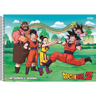 Caderno Dragon Ball Goku E Vegeta Cartografia e Desenho 60F - Shop Macrozao