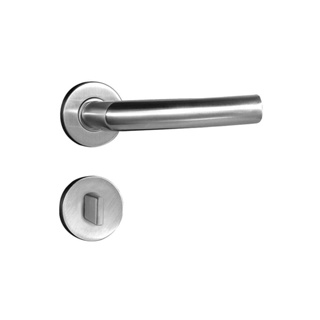 Fechadura para banheiro de inox Luma 55mm com roseta escovada Pado Fechadura Ix Luma Rr2 582-90 Banheiro Ixe Pado