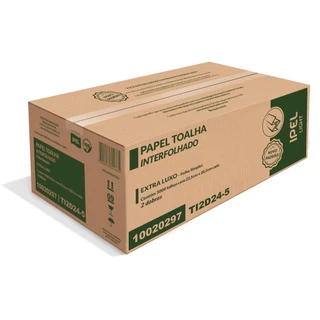 Papel Toalha Interfolha 2 Dobras Folha Simples Light 5.000 folhas Ipel