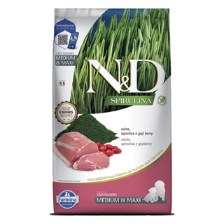 Ração ND Spirulina Para Cães Puppy Medium/Maxi Suino 10,1kg