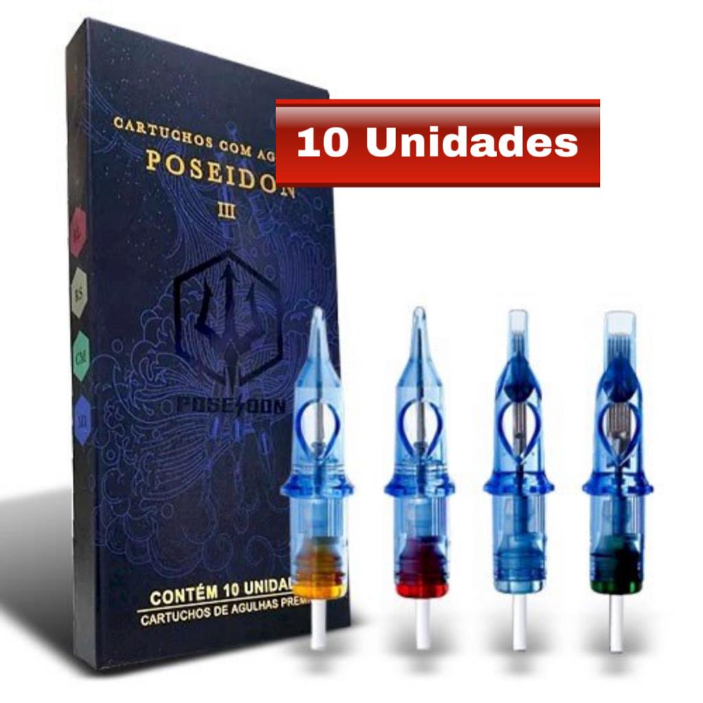 Cartucho Universal para Tatuagem Poseidon Traco ou Pintura