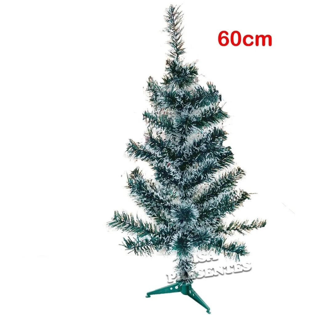 Arvore de Natal Pequena Verde com 50 Galhos 60cm Pinheiro Decoração Mini  Decorar Casa Natalina - Camicado