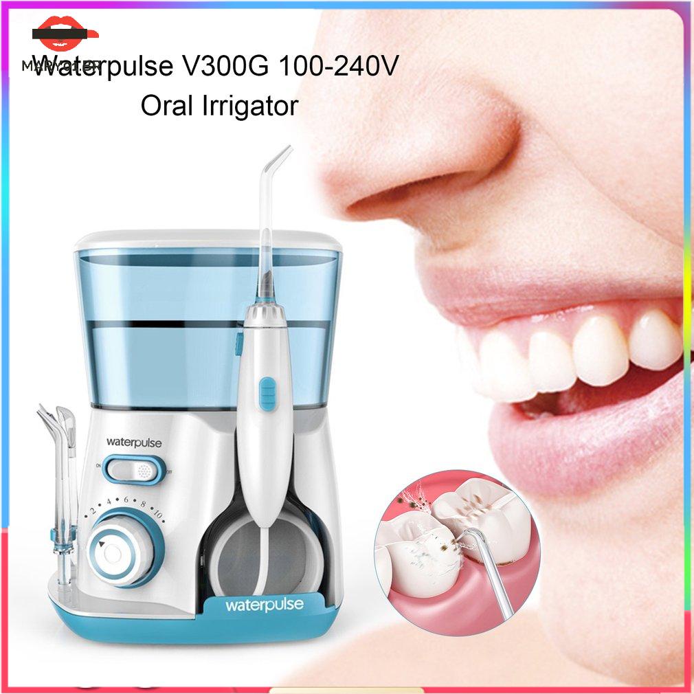 Waterpulse V300 Oral Irrigator Água Fio Dental Com Dicas 800ml Modo 10 5 Pontas De Jato De Limpeza Oral Higiene