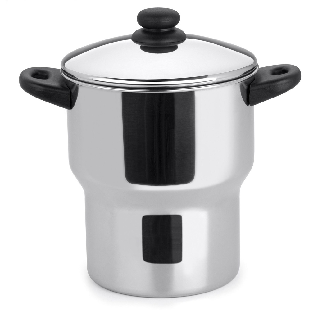 Panela Para Cuscuz Cuscuzeira Fogão De Indução Inox 3 Litros Aparelho De Cuzcuz Com Alças Alto Padrão Qualidade Forma Inox Legumes No Vapor