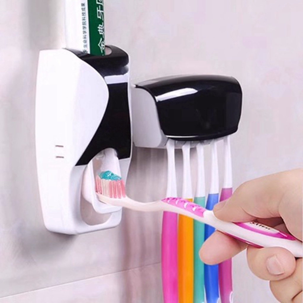 Dispenser Aplicador Creme Dental Pasta Dente Suporte Escovas