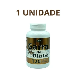 garra do diabo 100% natural 120 capsulas de 500 mg