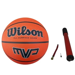 Bola de Basquete Wilson MVP Tamanho 6 + Bomba de Ar C/Agulha