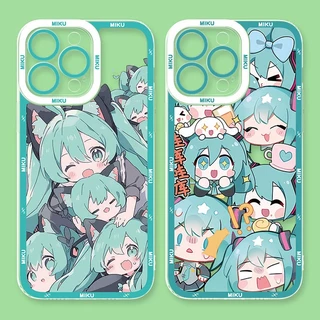 Capa Capinha Case Samsung Galaxy A24 A14 A33 A73 A34 A54 A70 A22 Note 9 10 Plus 20 S9 S10 S23 S24 S20 FE S21 S22 Ultra 5G Estojo De Telefone miku De anime Macio E Transparente