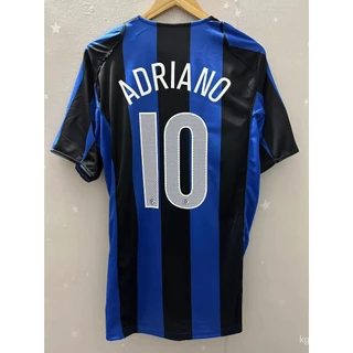 04-05 ADRIANO Custom, VERON Alta Qualidade Retro Futebol T-Shirt 7PCU