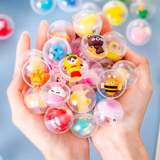 10PCS 32MM Surpresa Capsula De Ovo De Brinquedo Novidade Divertida Mini Boneca Animal Modelo Gashapon Ball Brinquedos De Bola Para Crianças em Oferta na Shopee