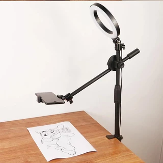 Tripé Superior Para Telefone Celular Smartphone Desktop Suporte Disparo De Vídeo Com Luz De Anel Fotografia De Mesa