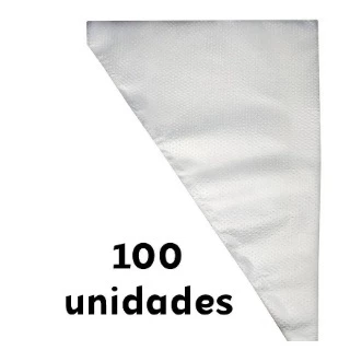 Saco de Confeitar Medio 100 Unidades Confeitaria Bolo Doce Cupcake