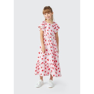 Vestido Midi Infantil Estampado Hering Kids