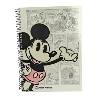 Caderno Universitário Mickey com 80 Folhas - Capa Dura