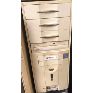 Gabinete antigo branco 4 baias sem tampa LEIA O ANUNCIOs