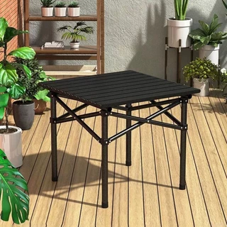 Mesa De Camping Praia Jardim Dobrável Leve Portátil Aço Inox