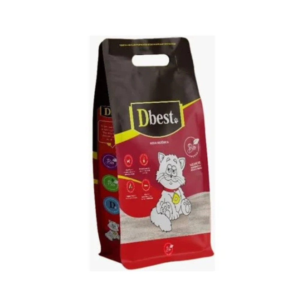 AREIA DBEST BIODEGRADAVEL GROSSA PARA GATOS 4KG | Shopee Brasil