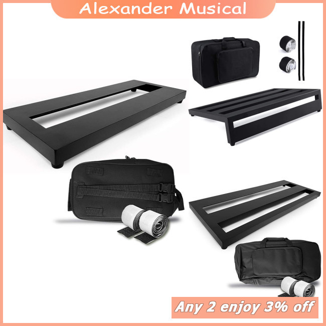 Placa De Pedal Guitarra Alex Alumínio De Liga Com Bolsa De Transporte Efeito Portátil Grande