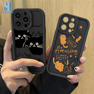 Capa Samsung A12 A54 A14 A03 A11 A52 A50 A10s A34 A10 A04 A20s A51 A53 A24 A23 A52S A05 A31 A21s A30 A33 A32 A04E A03S A05S A20 A22 A13 A50S A04S A02S A30S M12 M32 A25 Bonita Gatinho Cheio Olho De Anjo Borda Reta