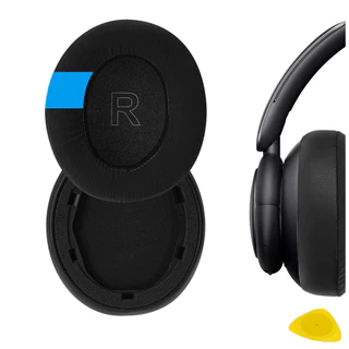 Geekria Cooling-Gel Almofadas De Ouvido De Substituição Para Anker Soundcore Life Q30 , Q35 , Tampas Peças De Reparo (Preto)
