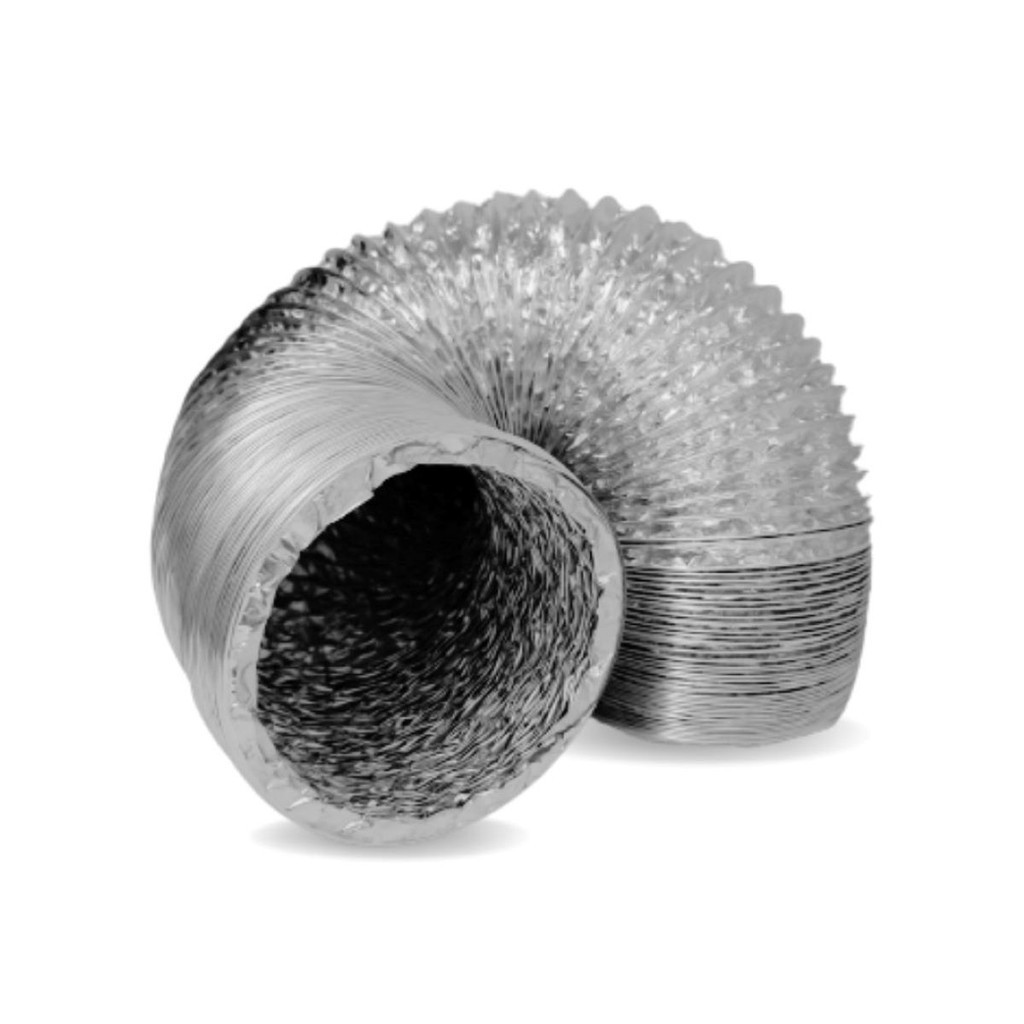 5 Metros Tubo Flexível Aluminizado 6 Pol/150mm Rolo Duto