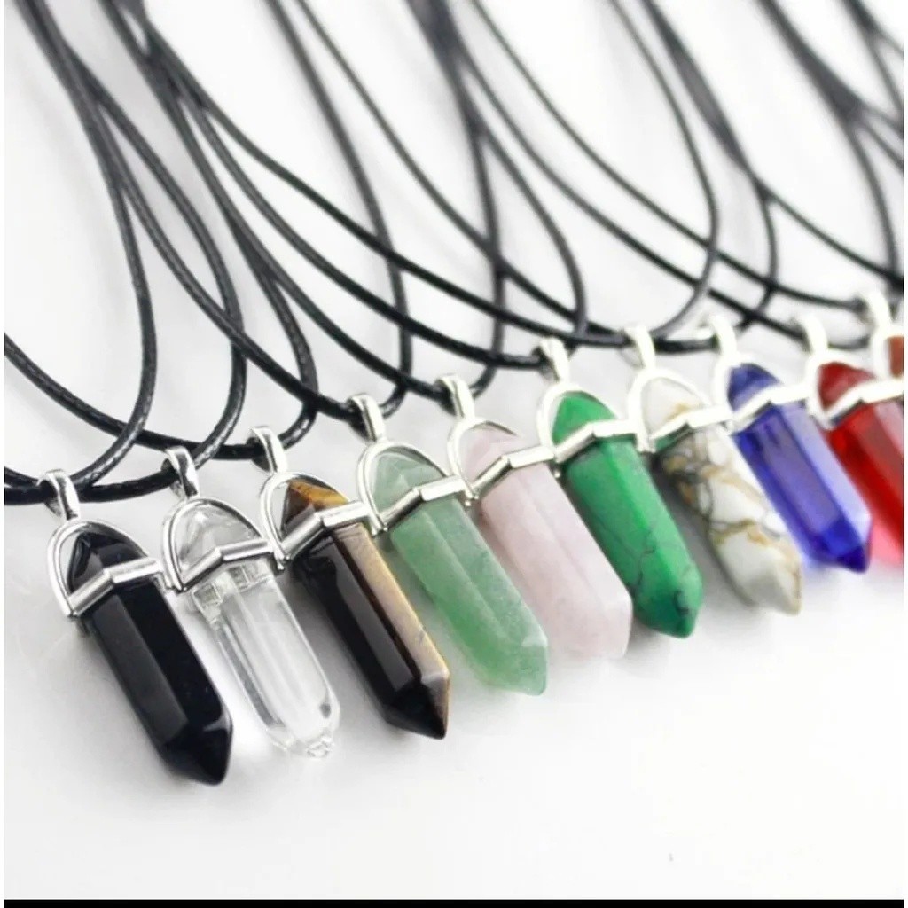 Colar Hippie de Pedras Pendulo - Varias Modelos