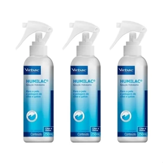 Humilac Solução Hidratante 250ml - Virbac - 3 Unidades