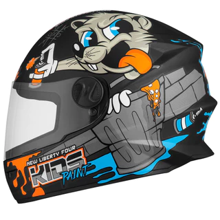 Capacete Moto Fechado Pro Tork Liberty Four Kids Paint Fosco Amarelo Azul Rosa Branco Preto Menino Menina Infantil TAM 54