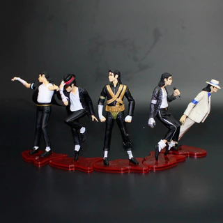 5 Pcs/Set Michael Jackson Ação Figura Desktop Decoração Lua Andando Clássico Estágio Nostalgic Coleção Comemorativa