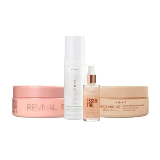 Braé Kit Mascara Revival Fiber Oil Blend BB Completo (4 Produtos)