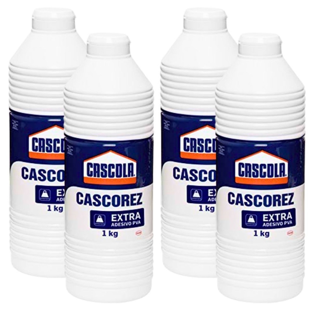 4 Cola Cascola Cascorez Extra Forte 1kg Cola Branca | Shopee Brasil