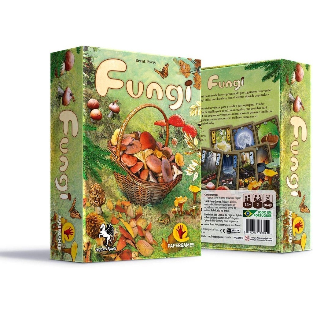 Fungi jogo de cartas para 2 jogadores - papergames | Shopee Brasil