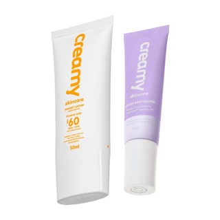 Duo Creamy Serum Anti-Aging 30ml, Protetor Solar Watery 50ml