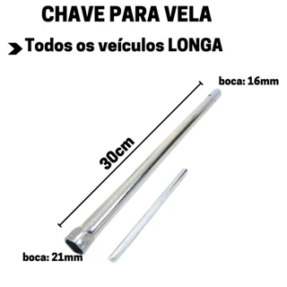 Chave de Vela Longa 30cm p/ vela 16/21mm Universal em Oferta na Shopee