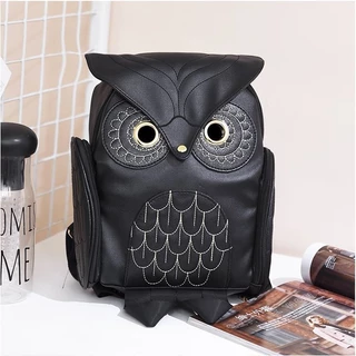 Estilo coreano tendência coruja bolsa de ombro feminina couro PU mochila pequena estudante bolsa escolar feminina VB95382