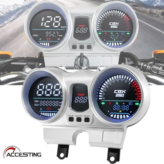 LED Digital 12V Motocicleta Velocímetro Medidor Tacômetro Odômetro Painel À Prova Dwaterproof Água Para Honda CBX250 CBF em Oferta na Shopee
