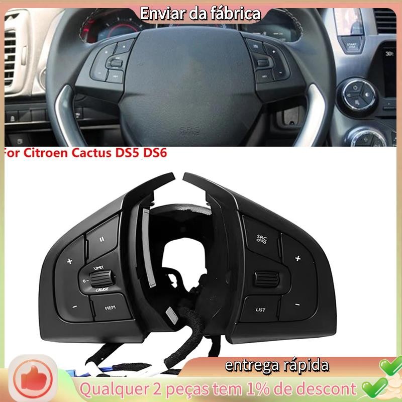 Boutons De Commutateur Volant Pour Citroën Cactus, DS5, DS6 - Contrôle Volume Et Régulateur De Vitesse