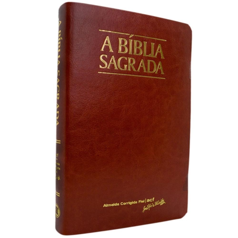 Bíblia Sagrada ACF Almeida Corrigida Fiel Letra Gigante Capa Luxo ...