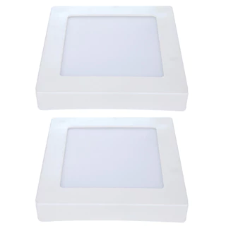 Painel Plafon Led Sobrepor 12W Quadrado Luz Amarela Avant em Oferta na Shopee