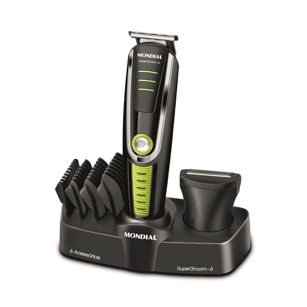 Aparador de Pelos Elétrico Mondial Super Groom 6 em 1 BG04 - Bivolt