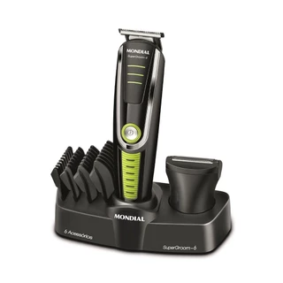 Aparador de Pelos Elétrico Mondial Super Groom 6 em 1 BG04 - Bivolt