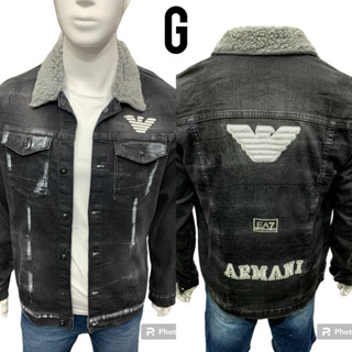 Jaqueta jeans masculina de inverno de pelinho