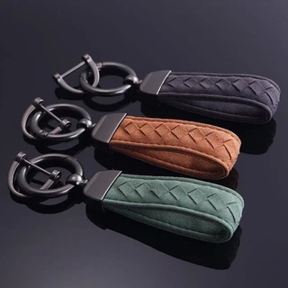 Chaveiro Para Carro Porta-Chaves Anel Metálico Resistente Ao Desgaste Flip-flop Pingente De Couro Estilo Comercial Trendy Acessório Anti-Queda Enviar Marido Presente Criativo